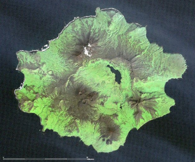 Semisopochnoi from Space - http://www.avo.alaska.edu/images/image.php?id=3134