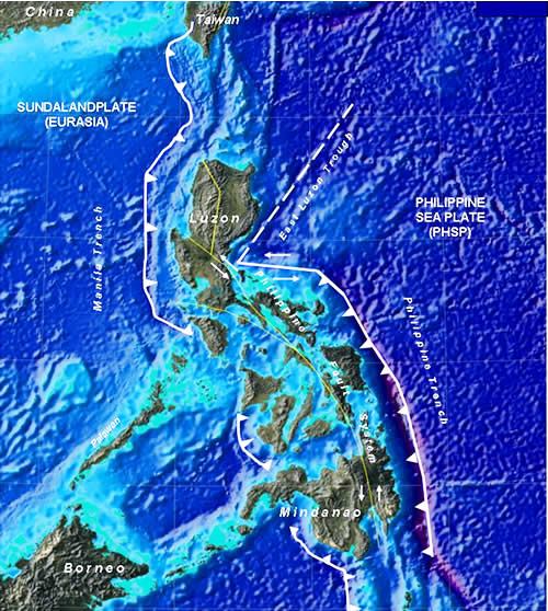 Tectonics of the Philippines - http://thewatchers.adorraeli.com/2011/07/12/a-strong-earthquake-magnitude-6-4-hit-the-philippine-province-of-negros-occidental/