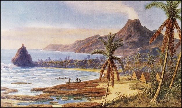 Painting „Insel Pagan“ by Rudolf Hellgrewe, after 1900 (wikipedia)