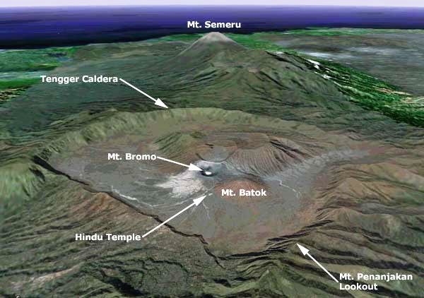 Tengger Caldera looking from north to south. http://asiaforvisitors.com/indonesia/java/east/bromo/satmap.html
