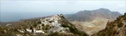 Nisyros: Caldera view from above Nikia village.